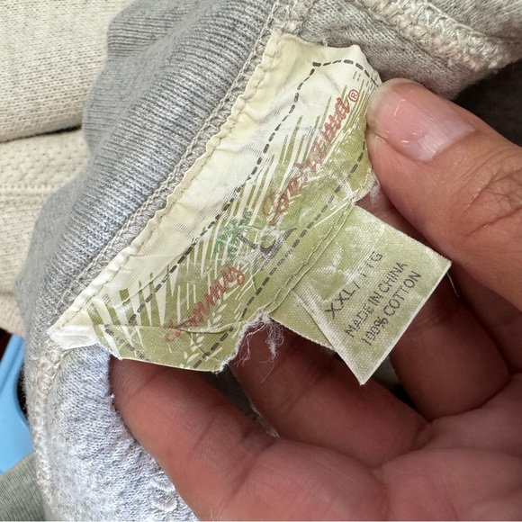 Tommy Bahama 1/4 Zip Sweater Size XXL Beige 100% Cotton Neutral Office Casual - Picture 3 of 9